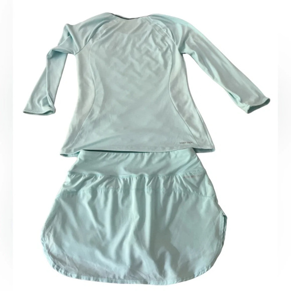 Lotto baby blue 3/4 sleeves top and skort set size XS - Picture 6 of 13